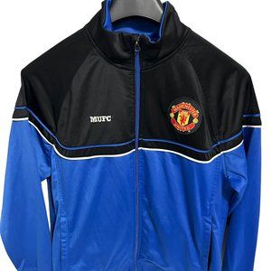 Manchester United Football Club MUFC Track Jacket Men's Size XL Blue Black